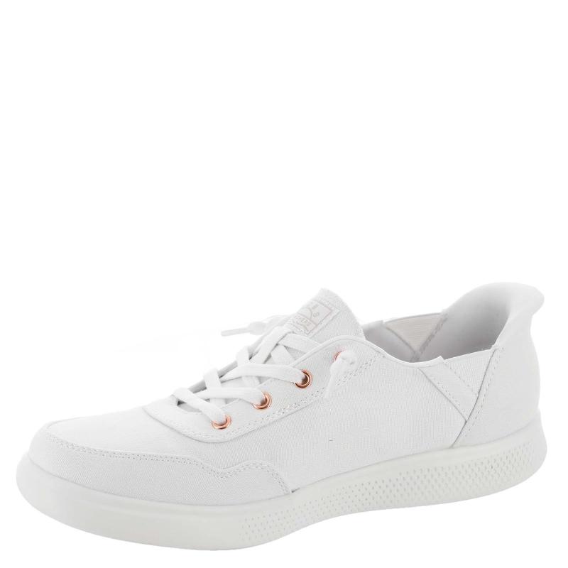 Tênis Skechers Hands Free Slip-Ins Skip Cute White Women 8.5